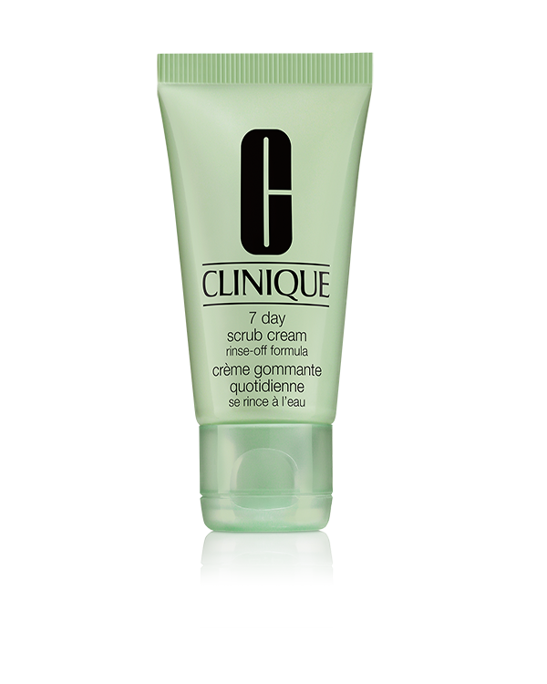 7 Day Scrub Cream Rinse-Off, Exfoliante cremoso que pule y refina la textura de la piel.